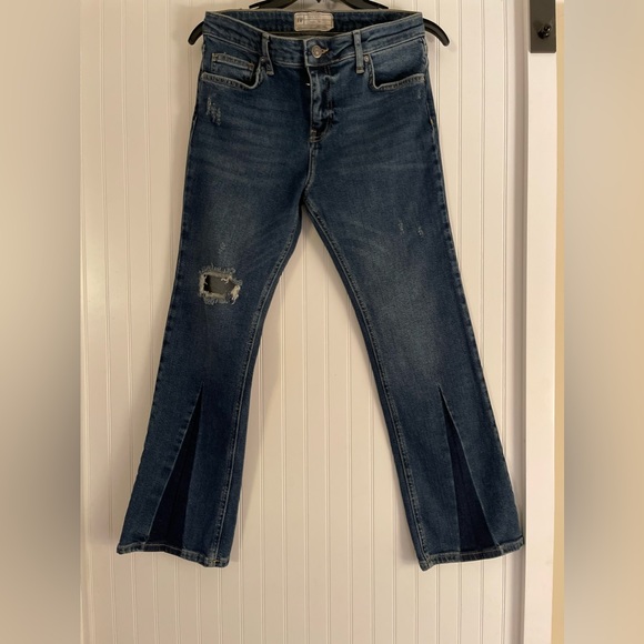Free People Denim - Free People Distressed Boot Cut Jeans 28